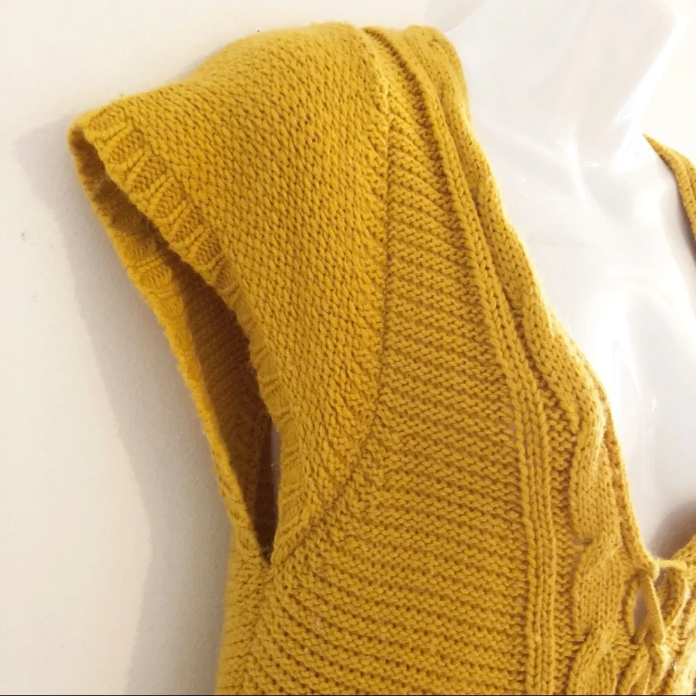 Aryeh mustard yellow sweater dress - Picture 3 of 8